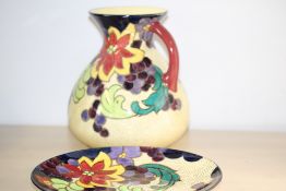 Tuscan pottery jug & plate