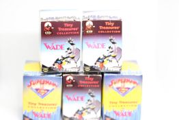 Collection of Wade superman figures all with origi