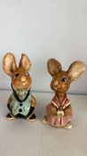 Pendelfin Studios Uncle Soames and other Rabbit hand-painted rabbit figures, England