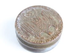 Brass German snuff box