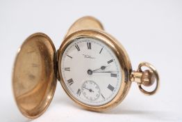 Gold plated Waltham pocket watch