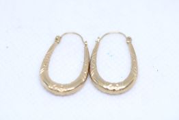 Pair of 9ct Gold earrings Weight 1.2g