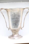 Sterling silver twin handle trophy 'Snooker challe