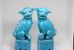 Pair of foo dogs