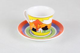 Wedgwood Clarice Cliff fantasque mountain cup, sau