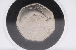 2023 Atlantic salmon 50p coin - no privy mark addt