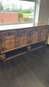 Jacobean Revival oak sideboard, early 20th century