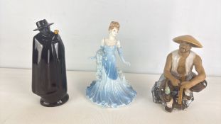 Wade and Coalport English ceramic figures, including Debbie(Ladies of Fashion)