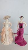 Coalport ladies of Fashion bone china figures, John Bromley