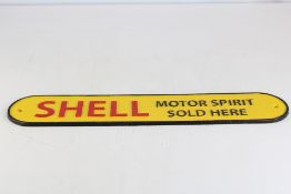 Cast iron shell motor oil sign
