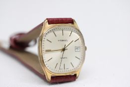 H Samuel Swiss Made Gold Plated Quartz Watch