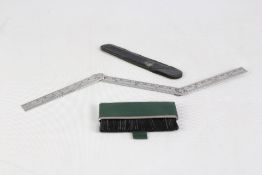 12'' ruler & cloths brush