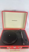 Crosley portable suitcase record player
