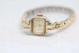 Ladies Benrus Gold Filled Mechanical Cocktail Watc