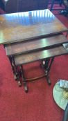 Nest of mahogany occasional tables