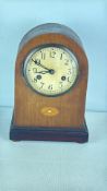 Smiths B13 mahogany mantel clock