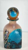 Mdina Glass Malta art-glass decanter and stopper