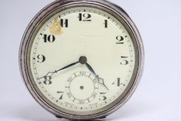 Silver cased pocket watch currently ticking (A.F)