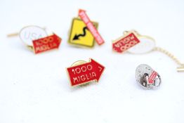 Various Mille Miglia Souvenir Pins