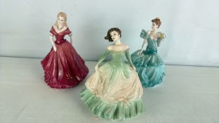 A group of Coalport Ladies of Fashion bone china figures