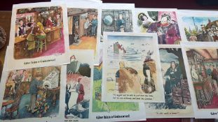 A group of Guinness advertising prints after Tony S