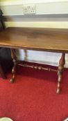 Victorian walnut hall table