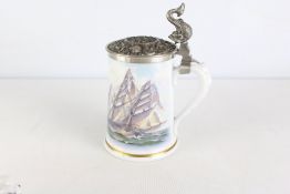 Franklin Porcelain ‘The China Clippers’ Tankard by Zdenek Lhota