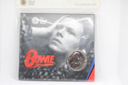 David Bowie Royal Mint £5 coin in presentation pac