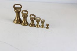 Set of brass weights