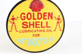 Cast iron Golden shell sign