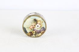 Victorian round music box