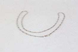 26'' silver necklace