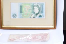 2 Bank of England notes - 1 pound & 10 shilling