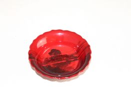 Royal Doulton flambe bowl signed Noke