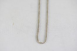 18'' silver ornate necklace