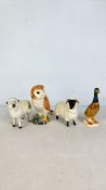 A Set of Beswick Ceramic Animal Models