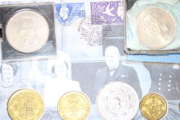 VE day coin collection & others