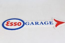 Cast iron Esso garage sign