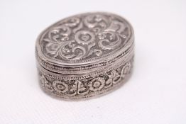 Silver trinket box