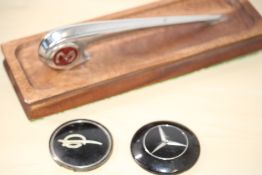 Morris Minor car mascot & 2 others