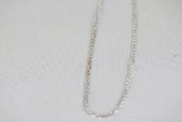 20'' Silver figaro necklace