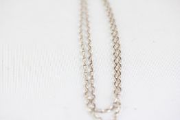 30'' silver belcher neck chain