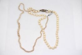 2 Pearl necklaces