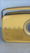 Bush cream portable valve radio, mid-20th century