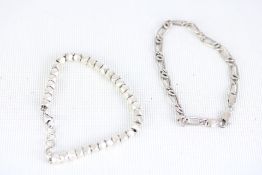 2 Silver bracelets