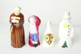 Royal Worcester candle snuffers x4 with coa