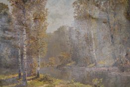 Konstanty Mackiewicz Powiat 1894-1985 oil on canva