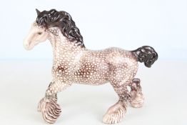 Rare Beswick liver chesnut rocking horse shire