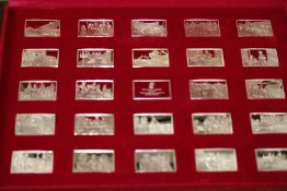 Collection of 25 Silver ingots each weighing 25.5g