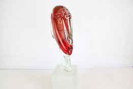 Picasso style murano head, indistrict siganture to